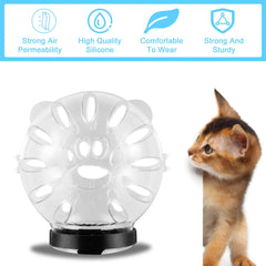 Anti-Bite Cat Hood with Paw Cover & Boots – Breathable, Reusable, Portable Clear Helmet