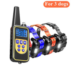 Electric Dog Training Collar - Waterproof Anti-Bark Device with Remote Control for All Dog Sizes