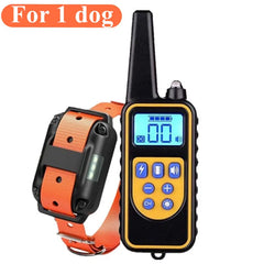 Electric Dog Training Collar - Waterproof Anti-Bark Device with Remote Control for All Dog Sizes