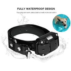 Electric Dog Training Collar - Waterproof Anti-Bark Device with Remote Control for All Dog Sizes
