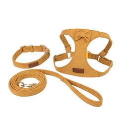 Soft Breathable Dog Collar Harness Leash Set for Small Pets