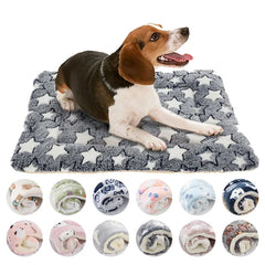 Flannel Pet Sleeping Mat Dog Bed & Cat Litter Blanket - Cozy Cushion for Small & Large Dogs