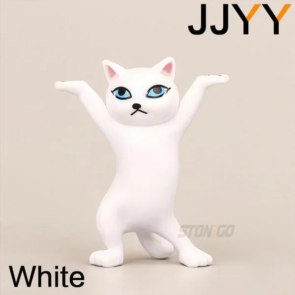 JJYY Cat Statue Pencil Holder - Desktop & Bookshelf Decoration