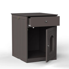 Wooden Cat Litter Box Enclosure