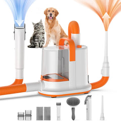 Grooming Kit with 13Kpa Pet Hair Vacuum  Dog Dryer