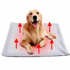 Pet Heating Pad for Dogs & Cats – Auto-Heating Blanket, Thermal Body Heat Reflecting Cushion 60x45cm