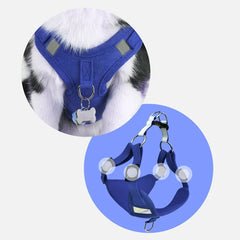 Reflective Pet Dog Harness with Leash - Soft, Breathable & Durable Vest for Small to Medium Dogs