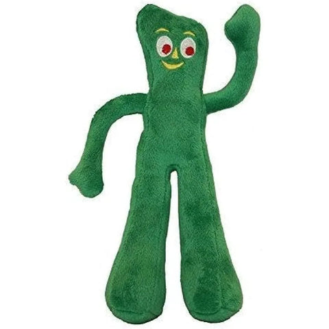 Multipet Gumby Plush Filled Dog Toy Green 9 inch Pack of 1