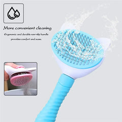 Pet Comb Self-Cleaning Grooming Brush for Dogs & Cats
