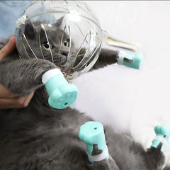 Anti-Bite Cat Hood with Paw Cover & Boots – Breathable, Reusable, Portable Clear Helmet