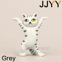 JJYY Cat Statue Pencil Holder - Desktop & Bookshelf Decoration