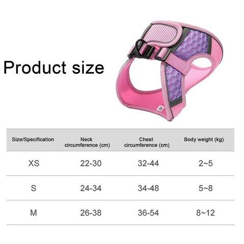 Pet Harness with Leash | Reflective Mesh Pet Vest for Cats & Kittens
