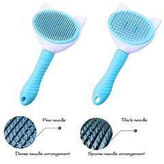 Pet Comb Self-Cleaning Grooming Brush for Dogs & Cats