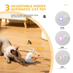 4-in-1 Rechargeable Automatic Cat Toy – Interactive Hide & Seek Exercise