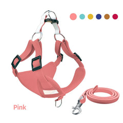 Reflective Pet Dog Harness with Leash - Soft, Breathable & Durable Vest for Small to Medium Dogs