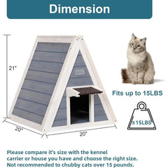 Outdoor Weatherproof House with Escape Door for Small Animals, Rabbit Shelter