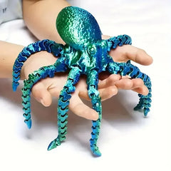 3D Printed Octopus Figurine – Flexible Desk & Home Decor