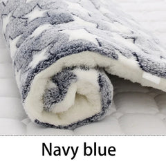 Flannel Pet Sleeping Mat Dog Bed & Cat Litter Blanket - Cozy Cushion for Small & Large Dogs