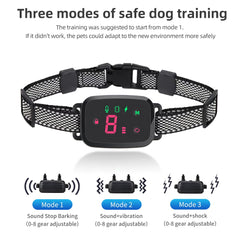 Smart Anti-Barking Dog Collar - Rechargeable, Waterproof, HD Display
