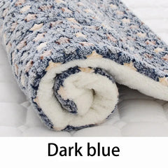 Flannel Pet Sleeping Mat Dog Bed & Cat Litter Blanket - Cozy Cushion for Small & Large Dogs