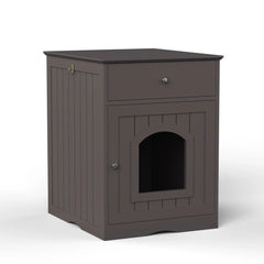 Wooden Cat Litter Box Enclosure