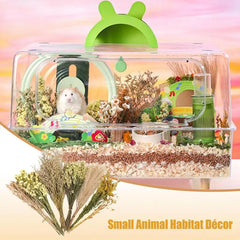 Nature Flower Herb Hamster Bedding & Habitat Decor for Small Pets