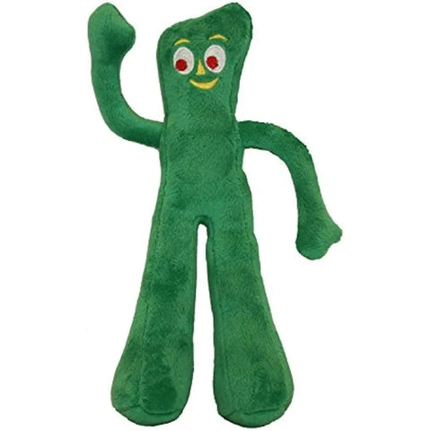 Multipet Gumby Plush Filled Dog Toy Green 9 inch Pack of 1