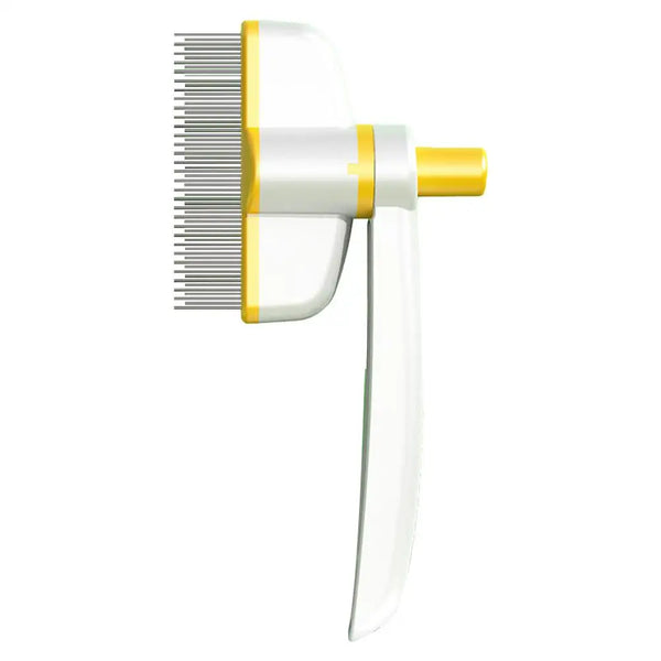 Pet Cat Hair Brush & Dog Comb – Stainless Steel Grooming Tool for Long Hair