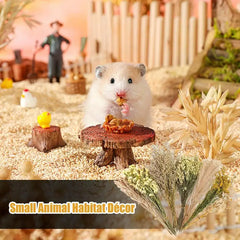 Nature Flower Herb Hamster Bedding & Habitat Decor for Small Pets