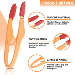 6Pcs Dog Eye Comb – Soft Silicone Tear Stain Remover for Pets