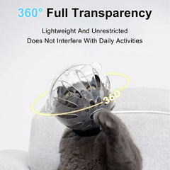 Anti-Bite Cat Hood with Paw Cover & Boots – Breathable, Reusable, Portable Clear Helmet