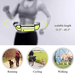Hands-Free Dog Leash with Zipper Pouch & Reflective Bungee for Medium to Large Dogs