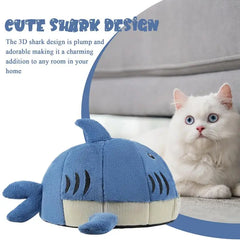 Cute Shark Cat Nest Warm Comfortable Cartoon Shark Pet Cave Bed for Winter