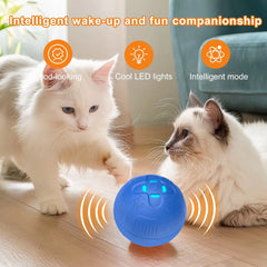 Smart Cat Rolling Ball Toy - Rechargeable, Automatic, Bite-Resistant, USB Charging