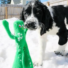 Multipet Gumby Plush Filled Dog Toy Green 9 inch Pack of 1