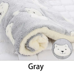 Flannel Pet Sleeping Mat Dog Bed & Cat Litter Blanket - Cozy Cushion for Small & Large Dogs