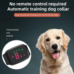 Smart Anti-Barking Dog Collar - Rechargeable, Waterproof, HD Display
