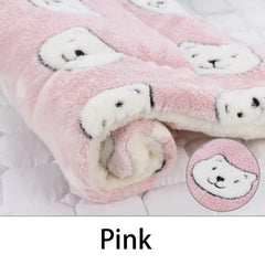 Flannel Pet Sleeping Mat Dog Bed & Cat Litter Blanket - Cozy Cushion for Small & Large Dogs