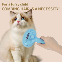 Cat Steam Brush Rechargeable Massage Grooming Brush for Dogs & Cats