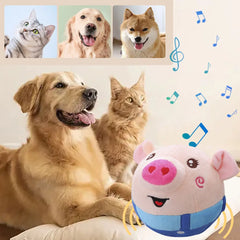 Electronic Pet Dog Toy - Music Vibration Bouncing Jump Ball for Dogs & Cats