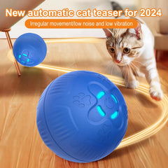 Smart Cat Rolling Ball Toy - Rechargeable, Automatic, Bite-Resistant, USB Charging