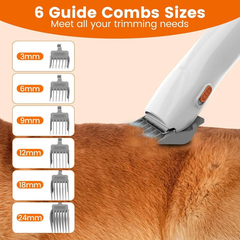 Dog Grooming Vacuum Kit with Pet Clippers - 12,000Pa Pet Hair Vacuum for Dogs