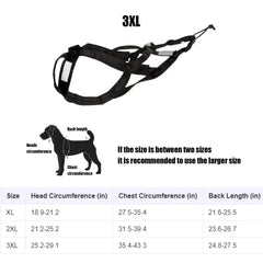 Sled Dog Sledge Reflective Harness for Mushing & Training