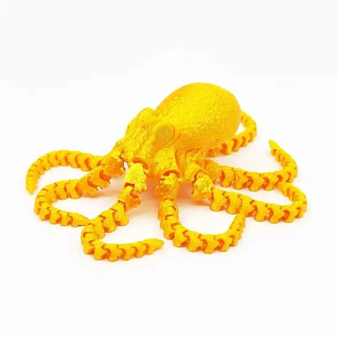 3D Printed Octopus Figurine – Flexible Desk & Home Decor
