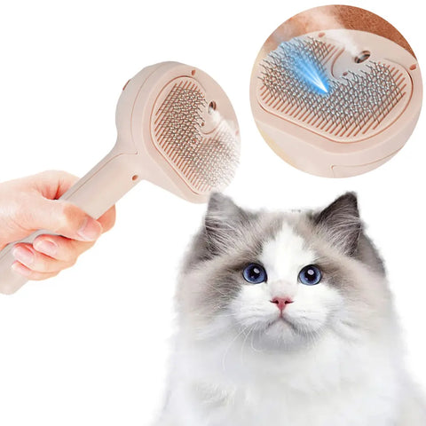 Cat Steam Brush Rechargeable Massage Grooming Brush for Dogs & Cats
