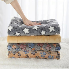 Flannel Pet Sleeping Mat Dog Bed & Cat Litter Blanket - Cozy Cushion for Small & Large Dogs