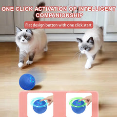 Smart Cat Rolling Ball Toy - Rechargeable, Automatic, Bite-Resistant, USB Charging