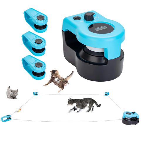 Interactive Cat Toy Wheel Treadmill - Adjustable Speed, Simulated Hunting Fun
