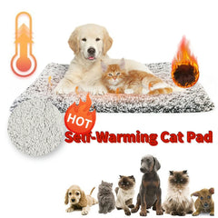 Self-Warming Cat Bed Pad - Thermal Pet Sleeping Mat for Cats & Small Dogs