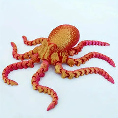 3D Printed Octopus Figurine – Flexible Desk & Home Decor